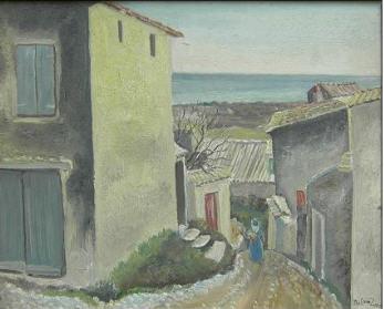 Sample artwork by Bo Elson von Zweigbergk (1897 - 1940), known for land-and cityscape painting - View similar artists and auction records